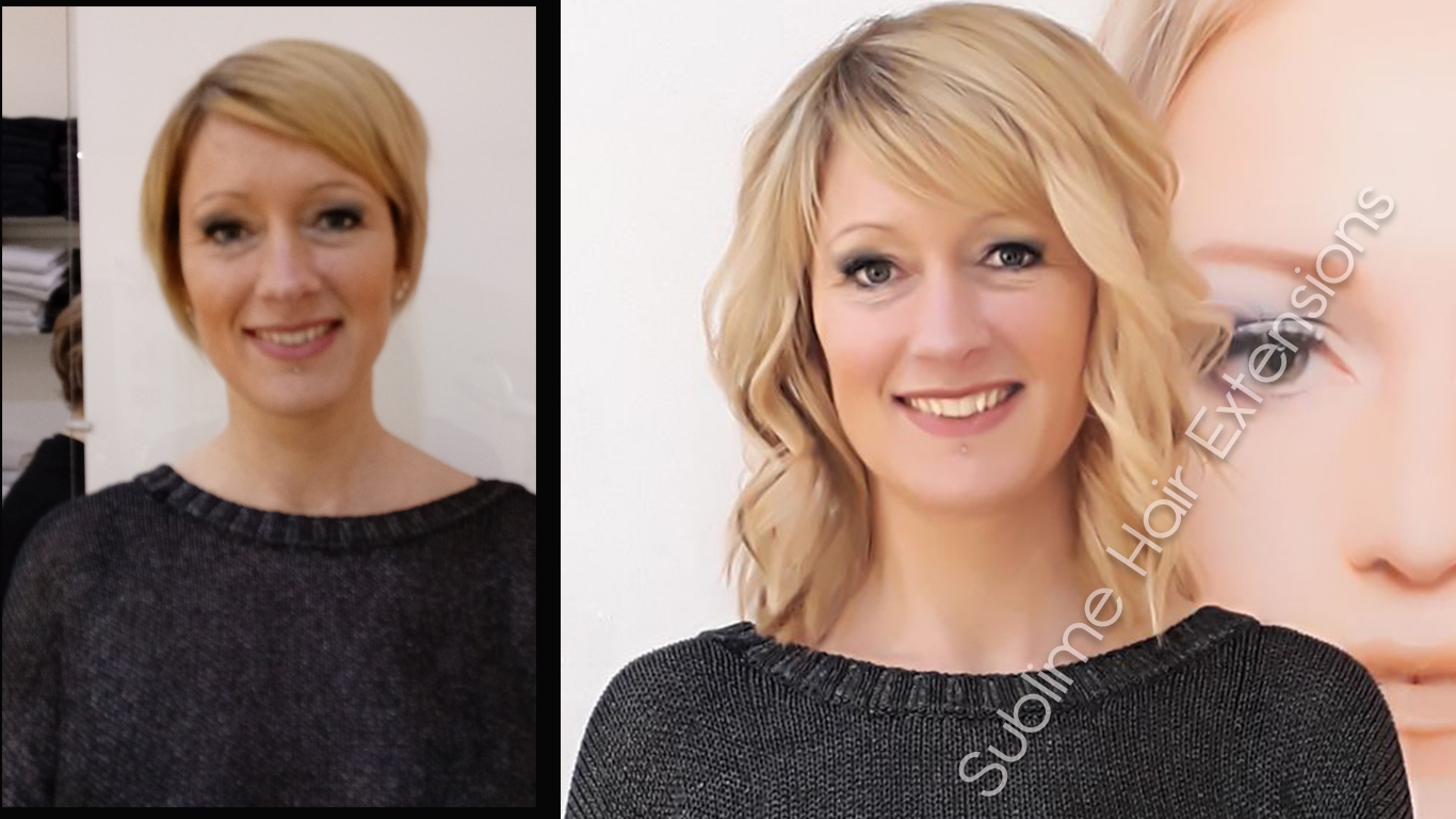 Extension Sur Cheveux Court Avant Apres Extensions sur cheveux courts - Sublime Hair Extensions Liège